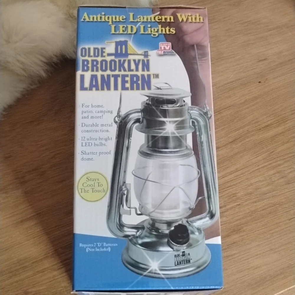 Antique Lantern With LED LIGHTS NWT